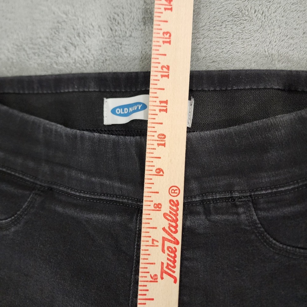 Old Navy Rockstar Jeggings Black Women's Size 8 Black Pull On Pants - Picture 6 of 9